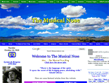 Tablet Screenshot of musicalnose.com